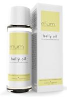 mum's organic belly oil (3.42 oz) - maternity stretch mark prevention & healing oil, safely removes stretch marks & scars, dermatologist recommended, safe for pregnancy - maternity essential logo