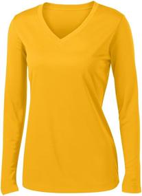 img 1 attached to Stay Dry and Stylish with Animal Den Ladies Long Sleeve Moisture Wicking Athletic Shirts Sizes XS-4XL