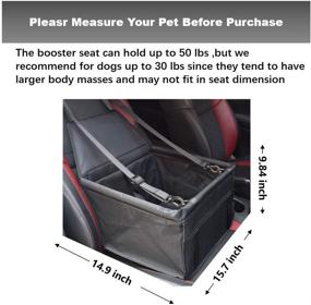 img 3 attached to 🐶 Upgraded Orangelight Dog Car Seats: Portable, Durable, and Waterproof Pet Reinforce Car Booster Seat for Small and Medium Pets - Ideal for Dogs and Cats, Enhanced Breathability and Suitability