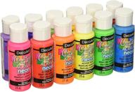 🎨 enhance your crafts with decoart acrylic 2 oz 12 count brights craft paint value pack - triple bundle deal! logo