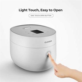 img 1 attached to 🍚 Cuckoo CR-0675F: 6-Cup Micom Rice Cooker with 13 Menu Options, Touch-Screen, Nonstick Inner Pot, White