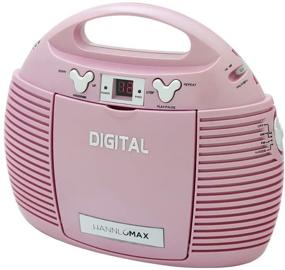 img 4 attached to 🎶 HANNLOMAX HX-327CD Pink Portable CD Player with AM/FM Radio, Aux-in, Dual AC/DC Power Source