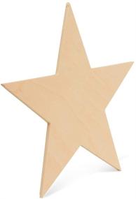 img 2 attached to 🌟 Woodpeckers 4 Inch Wooden Stars: Bag of 25 Unfinished Wood Star Cutouts