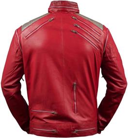 img 2 attached to 🧥 F&amp;H Kid's Michael Jackson Beat It Genuine Leather Jacket: Iconic Style for Young MJ Fans