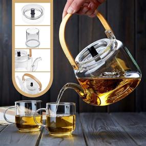 img 3 attached to 🌸 Blooming Stovetop Borosilicate Infuser with Removable Design