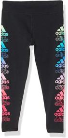 img 3 attached to 👧 Active Printed Girls' Clothing: Adidas Active Athletic Legging in Active