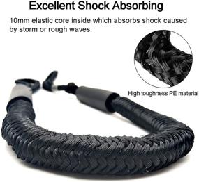 img 3 attached to ⛵ Black 4ft Boat Bungee Dock Lines - Quick Docking Anchor Line for Boats, Kayaks, Jet Skis, Pontoons, Canoes, Fishing Boats, Power Boats, WaveRunners - 4 Pack Mooring Ropes - Boat Accessories for Better SEO