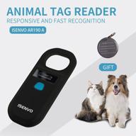 rechargeable isenvo 190a pet microchip scanner: rfid emid micro chip reader 134.2khz standard fdx-b iso11784/iso11785 id scanner for pets, animals, dogs, cats, and pigs logo