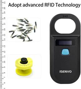 img 3 attached to Rechargeable ISENVO 190A Pet Microchip Scanner: RFID EMID Micro Chip Reader 134.2kHz Standard FDX-B ISO11784/ISO11785 ID Scanner for Pets, Animals, Dogs, Cats, and Pigs