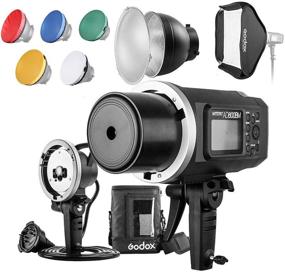 img 4 attached to 📸 Godox AD600BM 600Ws HSS Flash Strobe Monolight - High-Performance 600W Portable Lamp Flash Head with Long-Lasting 8700mAh Battery, 23&#34;X23&#34; Flash Softbox, 7&#34; Standard Reflector, 7&#34; Flash Diffuser, and Portable Flash Bag