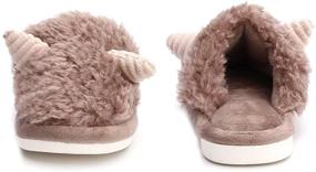 img 2 attached to 🐻 Fluffy 20805 BEG 1 Boys' Animal Slippers by MEMON - Comfortable Shoes for Boys