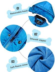 img 1 attached to Water-Resistant Puffer Jacket for Boys with Removable Hood by Wantdo – Stay Warm and Stylish in Winter