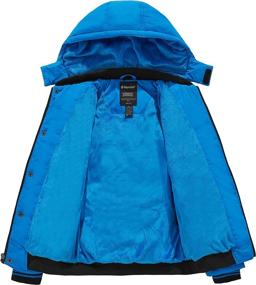 img 2 attached to Water-Resistant Puffer Jacket for Boys with Removable Hood by Wantdo – Stay Warm and Stylish in Winter