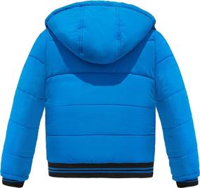 img 3 attached to Water-Resistant Puffer Jacket for Boys with Removable Hood by Wantdo – Stay Warm and Stylish in Winter