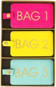 img 1 attached to 🌍 Eccolo World Traveler Luggage Tags: Stylish and Reliable Travel Companions