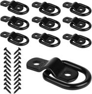 🔒 jchl d rings tie down anchors hooks: heavy duty 1/4" 2400lb capacity (10-pack) logo