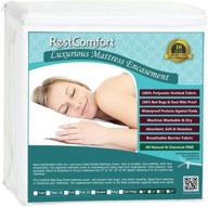 🛏️ restcomfort luxury zippered encasement: waterprooof, dust mite & bed bug proof, hypoallergenic breathable mattress protector - california king (scratches 9-15") logo