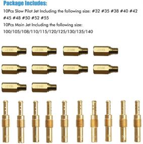 img 2 attached to 20-Piece Carburetor Jets Kit: Main Jet Kit and Slow Pilot Jet Kit for Keihin OKO, KOSO, PE, PWK Carb