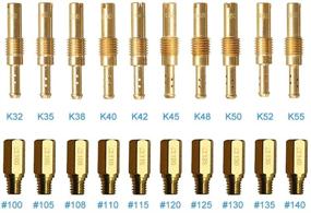 img 4 attached to 20-Piece Carburetor Jets Kit: Main Jet Kit and Slow Pilot Jet Kit for Keihin OKO, KOSO, PE, PWK Carb