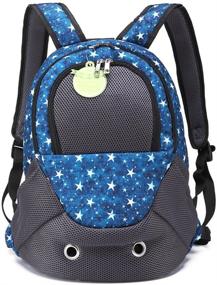 img 4 attached to 🐾 Breathable Portable Pet Carrier Bag with Zippered Window - Creation Core Sporty Front Dog Cat Backpack