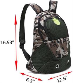 img 3 attached to 🐾 Breathable Portable Pet Carrier Bag with Zippered Window - Creation Core Sporty Front Dog Cat Backpack