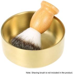 img 3 attached to 🪒 Anself Metal Shaving Soap Bowl - Large Barber Mug for Efficient Shaving