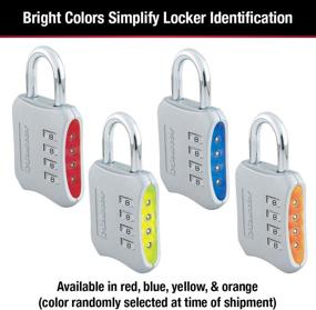 img 1 attached to 🔒 Master Lock 653D Set Your Own Combination Locker Padlock - 1 Pack, Assorted Colors