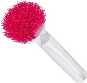 img 3 attached to 🧽 Fuller Brush Soft Bristle Scrub Dish Brush - Premium All-Around Heavy Duty Scrubber and Scraper for Scratch-Free Cleaning of Kitchen Dishes, Pots, Bamboo Bowls, Fish Tank, Window Sills