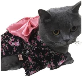 img 3 attached to 🐶 WeeH Dog Costume Halloween Cat Clothing Cosplay Japan Kimono Pet Apparel for Dogs, Cats, Rabbits, and Pigs - Fun!