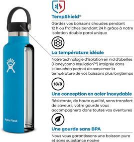 img 3 attached to Hydro Flask Sunflower Water Bottle - 18 oz, with Flexible Standard Mouth Flex Lid