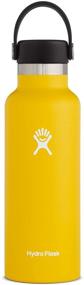 img 4 attached to Hydro Flask Sunflower Water Bottle - 18 oz, with Flexible Standard Mouth Flex Lid