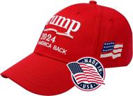 🧢 authentic made in usa donald trump hat 2024 - maga camo baseball cap for keeping america great - adjustable & stylish logo