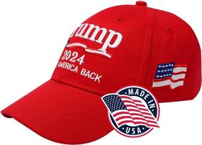 img 3 attached to 🧢 Authentic Made in USA Donald Trump Hat 2024 - MAGA Camo Baseball Cap for Keeping America Great - Adjustable & Stylish