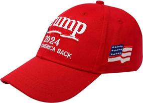 img 1 attached to 🧢 Authentic Made in USA Donald Trump Hat 2024 - MAGA Camo Baseball Cap for Keeping America Great - Adjustable & Stylish