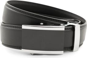 img 4 attached to 👔 Classic Black Leather Anson Belt Buckle: A Timeless and Stylish Accessory