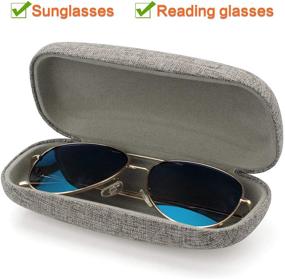 img 3 attached to Vemiss Eyeglasses Fabrics Portable Sunglasses Men's Accessories - Sunglasses & Eyewear Accessory Upgrade