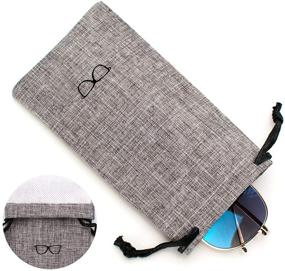 img 1 attached to Vemiss Eyeglasses Fabrics Portable Sunglasses Men's Accessories - Sunglasses & Eyewear Accessory Upgrade