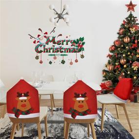 img 2 attached to Christmas Slipcovers Decoration Banquet Festival Home Decor