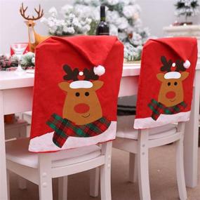 img 4 attached to Christmas Slipcovers Decoration Banquet Festival Home Decor