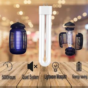 img 2 attached to 🐛 15W Square Four-pin Bug Bulbs: The Perfect Replacement for Zapper Bulbs and Fly Swatter Electric Zipper Lights