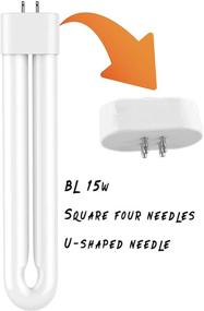 img 3 attached to 🐛 15W Square Four-pin Bug Bulbs: The Perfect Replacement for Zapper Bulbs and Fly Swatter Electric Zipper Lights