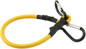 img 2 attached to 🔗 HJ Garden 2 pack of 8mmx45cm Bungee Cord with Hook - Heavy Duty Elastic Straps with Climbing Hooks - Strong Shock Cord Tie Down Set, Yellow