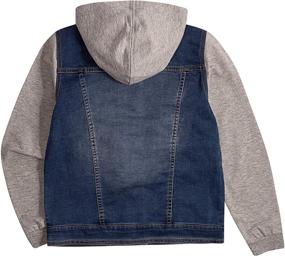 img 1 attached to Stylish Levis Hooded Trucker Jacket: Vintage Boys' Clothing in Jackets & Coats