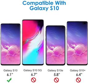 img 3 attached to 📱 Максимальная защита для Samsung Galaxy S10: JETech TPU Ultra HD защита экрана, дружественный к чехлу, 2 штуки.