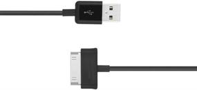 img 2 attached to 🔌 High-quality 5FT USB Charging Sync Data Cable-30-Pin Compatible with Samsung Galaxy Note 10.1 SCH-I905 SGH-T859 Adapter & Power Supply Cord