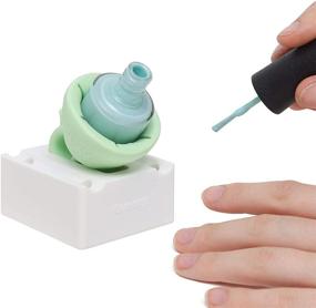 img 4 attached to 💅 Кольцо для ногтей tweexy с подставкой - ретро аксессуары для маникюра и педикюра.