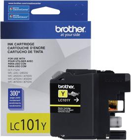 img 2 attached to 🟨 Enhanced Brother LC101Y Yellow Ink Cartridge for Improved Printing Performance