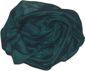 img 2 attached to Melange Breathable Weather Scarf EMERALD Women's Accessories