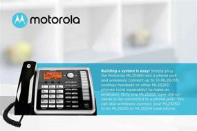 img 3 attached to 📞 Телефоны Motorola ML25260 с двумя линиями и пакетом ML25055 беспроводных трубок, кабелем Blucoil Cat5e и батарейками AAA: громкая связь, идентификация вызова/ожидающий вызов - 2 штуки-упаковка