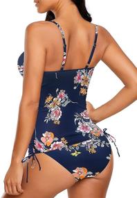 img 1 attached to LookbookStore Womens Pieces Tankini Swimsuit Women's Clothing